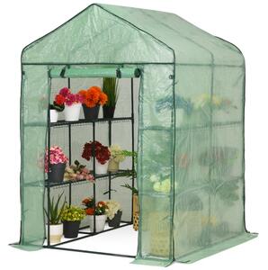 Mini serra per giardino 1,4 x 1,4 x 2 Garden Point verde