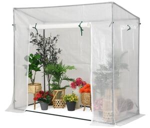 Mini serra di telo per pomodori 2 x 0,8 m Garden Point bianco