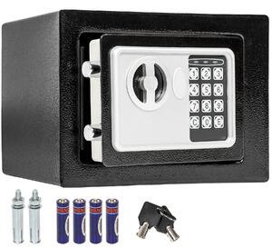 Tectake cassaforte elettronica + chiavi, modello 2 - nero