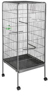 Tectake gabbia per uccelli, 146 cm di altezza - antracite