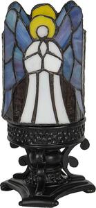 Clayre & Eef Lampada da tavolo Tiffany Angel Ø 13x25 cm Vetro grigio