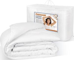 Coperta francese 400g/m2 - tutto l'anno - Bianco - 240x220