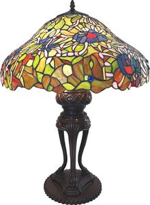 Lampada da tavolo Tiffany Clayre & Eef 55x85 cm Verde Blu in poliresina