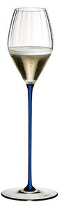 Riedel High Performance Calice Flute 37,5 cl In Vetro Con Stelo Blu