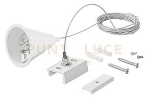 Led-rail-s-3-da-bco kit cavi 3m di sospensione per binario trifase 