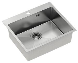 Lavello in acciaio RUSSEL 110 BRUSH NICKEL