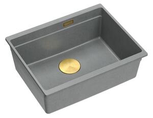 Lavello in granito Logan 100 Grey Metallic