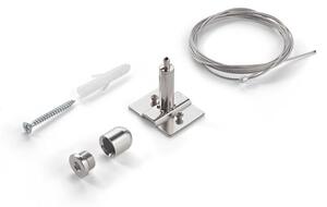 Kit Sospensione Solo Cavo Ego Alluminio Color Acciaio 2M