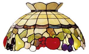Paralume Tiffany In Vetro Decorato Multicolor D. 45 Cm
