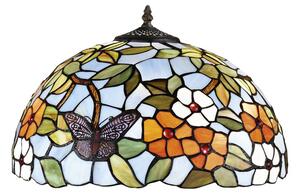 Paralume Tiffany Vetro Decorato Multicolor D. 50 Cm