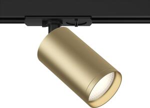 Faretto Per Binario Moderno Focus S Alluminio Oro Opaco E Nero 1 Luce