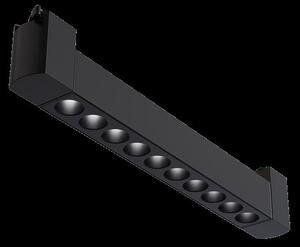 Spot Per Binario Moderno Points Alluminio Nero 10 Luci Led Naturale