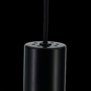 Lampadario Design Hoki nero in ferro, D. 7.0 cm, L. 7.0 cm, INSPIRE