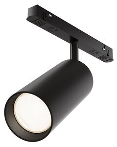 Faretto Per Binario Moderno Focus Led Alluminio Nero 1 Luce Naturale 20W