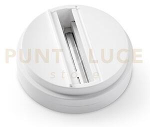 Base trifase per faretto orientabile sistema binario bianco d.11cm