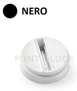 Base trifase per faretto orientabile sistema binario nero d.11cm