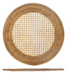 Tovaglietta sottopiatto in rattan naturale tonda cm 36