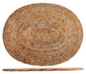 Tovaglietta in rattan naturale ovale cm 45x35