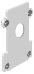Testata A Incasso Con Foro Ego Alluminio Bianco