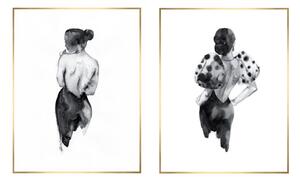 Set di dipinti 2 pz 30x40 cm Woman Sketch – knor