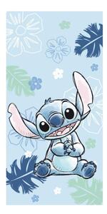 Asciugamano per bambini blu in cotone 70x140 cm Lilo and Stitch "Ohana Blue" – Jerry Fabrics