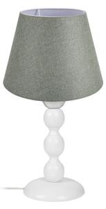 Lampada da tavolo LAGUNAH272638 con paralume verde e base bianca