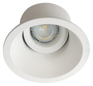 Faretto Incasso Moon Orientabile Tondo Alluminio Bianco Opaco 1 Luce Gu10