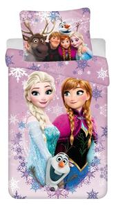 Biancheria da letto per bambini in cotone per letto singolo 140x200 cm Frozen - Jerry Fabrics