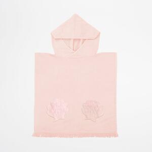 Asciugamano per neonati in cotone rosa con cappuccio 62x63 cm Mermaid - Sunnylife