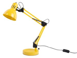 Lampada da tavolo giallo chiaro con paralume in metallo (altezza 52 cm) Funky Hobby - Leitmotiv