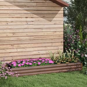 VivaGarden Letto per Orto Rialzato da Esterno Fioriera Balcone 240x60x30 cm colore Legno Scuro
