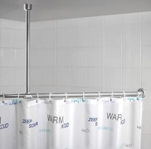 Supporto a soffitto per tenda doccia in argento 57 cm - Wenko
