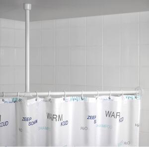 Supporto a soffitto bianco per tenda doccia 57 cm - Wenko