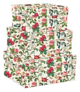 Scatole regalo in set da 3 Vintage Roses - Kartos