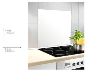 Rivestimento in vetro bianco per stufa , 70 x 60 cm - Wenko