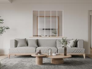 Vetrata stile industriale 150 x 130 cm in alluminio termolaccato Bianco - BAYVIEW