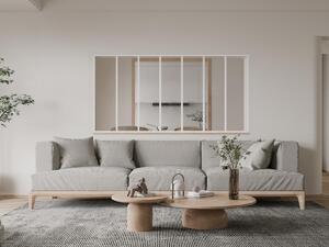 Vetrata atelier 210 x 105 cm in Alluminio termolaccato Bianco - BAYVIEW