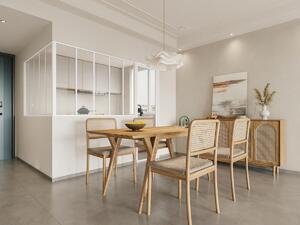 Vetrata angolare L150 x L150 x H105 in Alluminio termolaccato Stile atelier Bianco - BAYVIEW