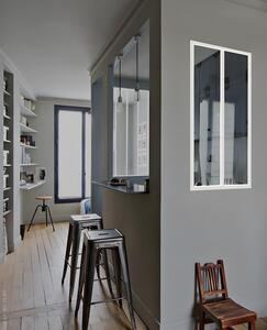 Vetrata stile industriale 60 x 105 cm in Alluminio termolaccato Bianco - BAYVIEW