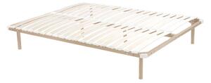 Rete a doghe 180 x 200 cm 2 x 19 doghe Con piedi Beige - KALISTA di YSMÉE