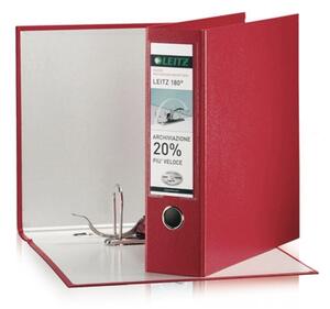 Raccoglitore LEITZ 180° cm 8 protocollo rosso