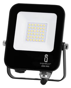 Faro proiettore Led 20W Nero da esterno IP65 Bianco freddo 6500K Aigostar