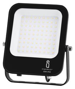 Faro proiettore Led 50W Nero da esterno IP65 Bianco freddo 6500K Aigostar