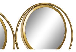 Decorazione da Parete DKD Home Decor Specchio Metallo Cerchi (60 x 2 x 60 cm)