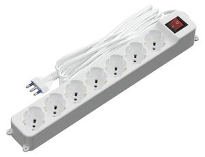 Ciabatta multipresa elettrica 7 posti con cavo da 5m – 7 Prese Schuko+Bipasso Aigostar
