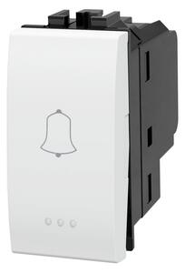 Pulsante Campanello 16A bianco compatibile anche con BTicino Livinglight