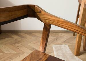 ANCONA #200 Tavolino da salotto in legno di sheesham laccato / marrone 45x51x76