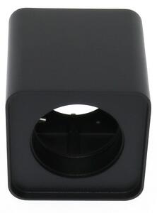 Portafaretto fisso per faretto Cobfix 10W da superfice 105x105mm Nero Quadrato 1 posto M LEDME