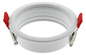 Portafaretto fisso per faretto Cobfix 10W da incasso diametro 84mm Bianco Rotondo 1 posto M LEDME