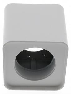 Portafaretto fisso per faretto Cobfix 10W da superfice 105x105mm Bianco Quadrato 1 posto M LEDME